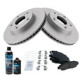 thumbnail image 2 of TRQ Front Premium Posi Ceramic Disc Brake Pad & Coated Rotor Kit w/Chemicals BKA24556, 2 of 6