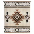 thumbnail image 2 of Southwest Sheer Curtains 108 Inches Extra Long, Brown Bohemian Abstract American Aztec Light Filering Curtains, Privacy Drapes Simi Floor to Veiling Curtain for Living Room Large Window Treatment, 2 of 9