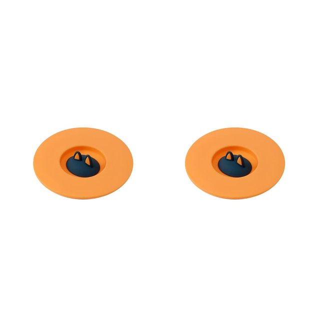 Tapas de taza Reutilizable Toystoory a prueba de fugas y polvo Naranja 2Conjunto