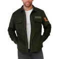 thumbnail image 4 of Men's Darius Rucker Collection by Fanatics Olive Miami Hurricanes Corduroy Full-Button Shacket, 4 of 4