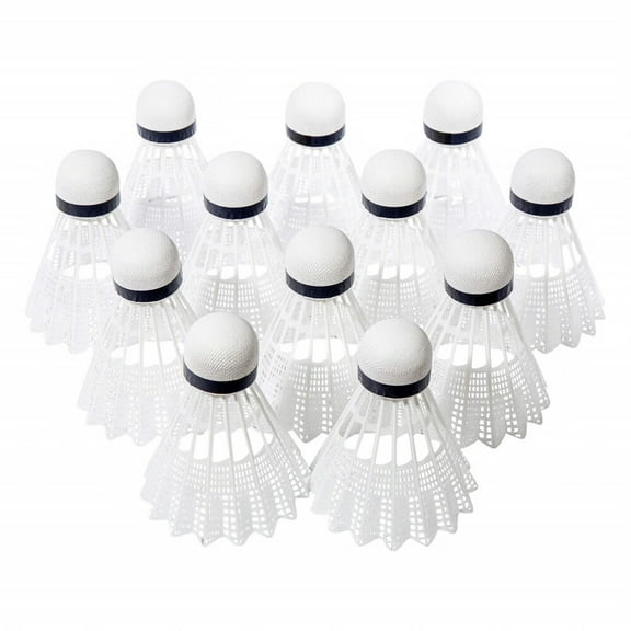 Sports Badminton Shuttlecock Set - Sets of 3,6   12 Badminton Birdies - Backyard Outdoor Badminton Shuttlecocks - Plastic Replacement Birdies for Badminton Sets - 3,6   12 Packs