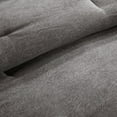 thumbnail image 5 of Home Essence Powell 7 Piece Faux Suede Comforter Set, King, Grey, 5 of 5