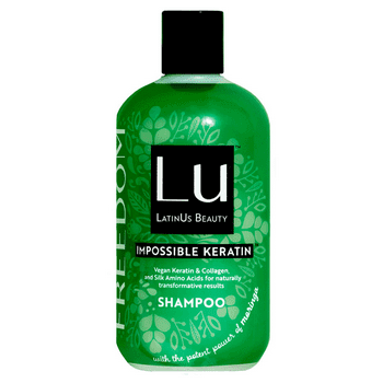 LatinUs Beauty Freedom Curl Enhancing Shampoo with Impossible Keratin & Natural Oils, for All Hair Types,12 oz