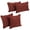 Red Wine, variant on Blazing Needles 9819-CD-S4-MS-CR Double-Corded Solid Microsuede Throw Pillows with Inserts, Cardinal Red - Set of 4