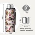 thumbnail image 7 of 20 Oz Yorkie and Floral Coffee Tumbler Double Wall Insulated Stainless Steel Water Bottle | Metal Reusable Thermoses Flask with Cup Cap | Leak & Sweat Proof with Anti-Dust Lid, 7 of 7