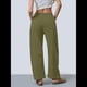 thumbnail image 5 of Pantalones Deportivos para Mujer con Cintura Elástica, Pierna y Cordón Ajustable, Estilo Palazzo Informal con Bolsillos. Verde XL, 5 of 6