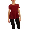 thumbnail image 1 of bar III Blouse Smockée en Tricot pour Femmes, Violet, Très Grand, 1 of 7