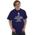 thumbnail image 5 of Cool What an Awesome Dad Looks Like Men's Graphic T Shirt Tees Brisco Brands L, 5 of 6