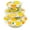 Yellow, variant on Travelwant 3Pcs/Set Reusable Beeswax Food Wraps, All-Natural and Reusable Food Wraps, Sustainable, Fresh Design Beeswax Wrappings, Bowl Cover, Zero Waste Biodegradable Sandwich Wrappers