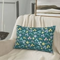 thumbnail image 5 of Fuzoiu Floral Print Fuzzy Pillowcases, Super Soft Pillow Case Cover with Zipper for Bedroom, Sofa, Couch,Cozy Pillow Shams for All Seasons-16"x24", 5 of 6