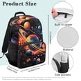 thumbnail image 7 of Uorisanigo 17 Inch Kids Backpack for Boys Girls 5-12, Breathable Galaxy Planet Print School Bag with Adjustable Padded Straps for Elementary Kindergarten Travel, 7 of 7