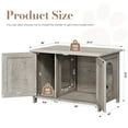 thumbnail image 6 of Walsunny Hidden Cat Litter Box Cat Washroom with Double Removable doors and Divider Indoor for Living Room Gray, 6 of 7