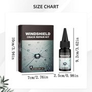 Denhf Windshield Crack Repair Kit, Window Crack Repair Kit, Windshield Repair Kit for Chips and Cracks, Car Windshield Crack Repair Liquid for Car Windscreen Tool, Glass Repair Kit, 0.68oz/20ml