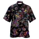 thumbnail image 4 of Camisetas con estampado 3D de gatos coloridos para hombre, camisetas casuales de manga corta con botones para vacaciones en la playa, camisetas de talla grande para hombre, 4 of 5