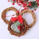thumbnail image 5 of Guirnalda navideña de ratán natural redonda, adorno colgante, corona floral artesanal, decoración de boda, decoración del hogar, 10/12/15/20/25/30 cm, 5 of 5