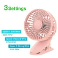 thumbnail image 4 of MORESEC under $5 USB Clip Fan, USB Clip On Desk Fan, 6 Inch Portable Mini Fan, 3 Speed Quiet Cooling Fan, Personal Office Bedroom Fan, Flexible Rotation Clip Fan, 4 of 8