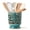 Antique Blue, variant on Farmhouse Kitchen Utensil Holder for Kitchen Counter, Ceramic Large Cooking Utensil Crock with Cork Mat, Decorative Rustic Utensil Organizer for Countertop