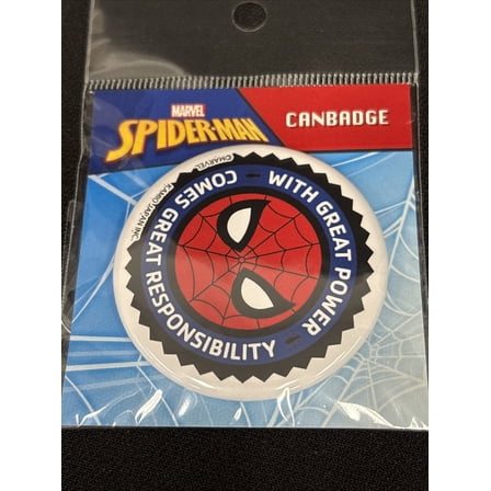 Spiderman Face 2” Round Pin