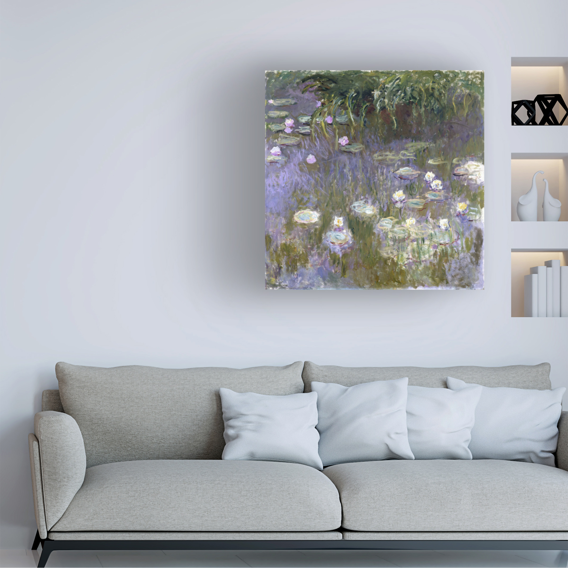 Monet 'Water Lilies' Canvas Art
