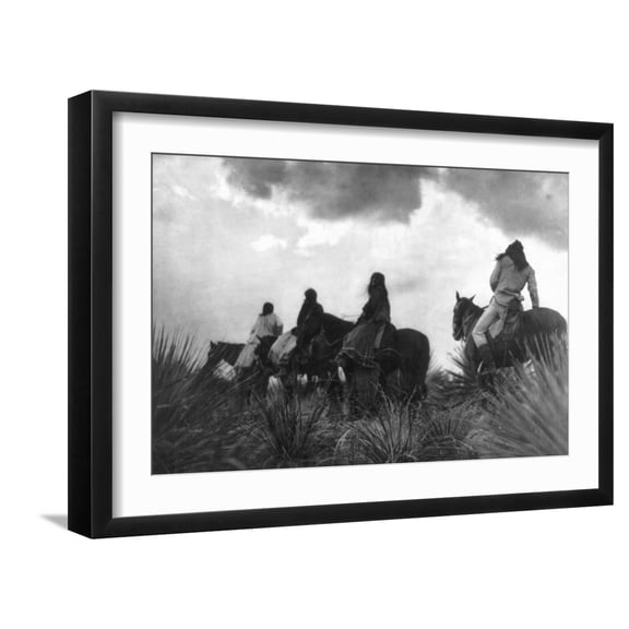 Art.com Before the Storm Art Print by Edward S. Curtis, Black Frame Wall Art, 23" x 17"