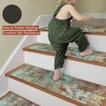 thumbnail image 6 of Stair Treads Non Slip 15PCS 8"x30" Stair Runner, Rubber Backing Stair Carpet Treads Washable Reusable Stair Treads for Wooden Steps, Indoor Safety Staircase Step Treads for Kids Elders Dogs, 6 of 15