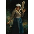 thumbnail image 2 of Charles Victor Thirion 13x18 Black Ornate Wood Framed Double Matted Museum Art Print Titled - Peasant of Creuse (1874), 2 of 5