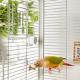 thumbnail image 6 of Bird Water Dispenser,QZS Reusable Clear Cage Drinker for Conure,Portable White Pet Bird Water Feeder for Parrots,Budgie,Lovebirds,1Pack, 6 of 6