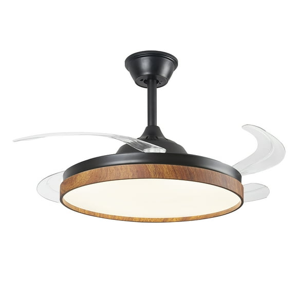 Lampara Ventilador de Techo LED Nature Luxica Lighting Negro