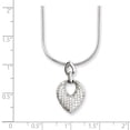thumbnail image 2 of 925 Sterling Silver Lobster Claw Closure and Cubic Zirconia Brilliant Embers Necklace 18 Inch Pendant Necklace for Women, 2 of 2