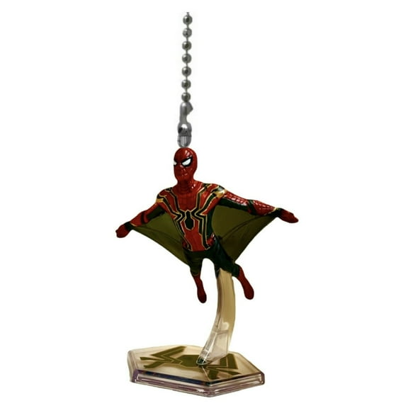Spiderman With Wings Fan Lamp Pull No Way Home Spider Man Figurine Figure Pvc 3”