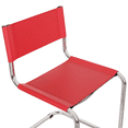 thumbnail image 3 of Breuer Chair Company Mart Stam Cantilever Side Chair w/ Chrome Steel Frame & Red Bonded Leather by Furnish Theory, 3 of 7