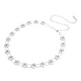 thumbnail image 1 of Moda Mujer Cinturón de Cadena de cinturo Cadena de Metal Cinturón de cinturo Elástica Cadera Plata Yuyangstore Cinturón de cadena de cintura, 1 of 8