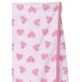 thumbnail image 4 of TowelSelections Women's Wrap Adjustable Cotton Terry Spa Shower Bath Gym Cover Up X-Large White-Pink Heart, 4 of 4