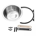 thumbnail image 1 of 5x Cuenco Colgante para Mascotas, Cuenco para Plato de Alimentación de Mascotas/con Ranura para Tarjeta de Cuenco Fijo/no/alimentador de para Per , P 5 piezas, 1 of 7