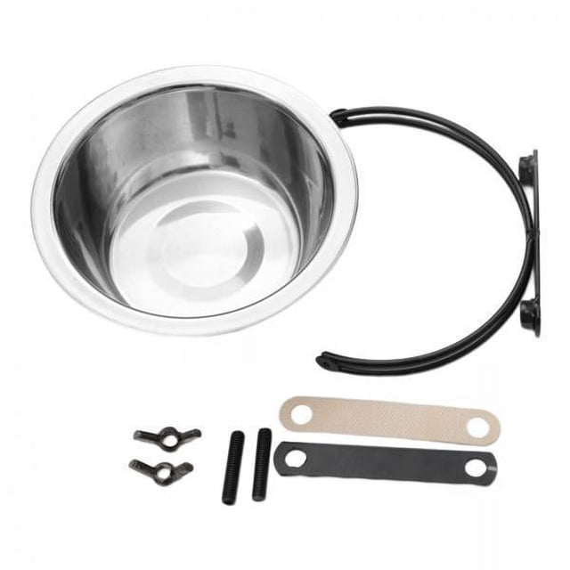 5x Cuenco Colgante para Mascotas, Cuenco para Plato de Alimentación de Mascotas/con Ranura para Tarjeta de Cuenco Fijo/no/alimentador de para Per , P 5 piezas