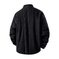 thumbnail image 6 of TRUNZI Mens Sherpa Fleece Jackets Long Sleeves Zip Up Casual Thick Warm Comfy Faux Fur Jackets with Pockets,Black,Size M, 6 of 6