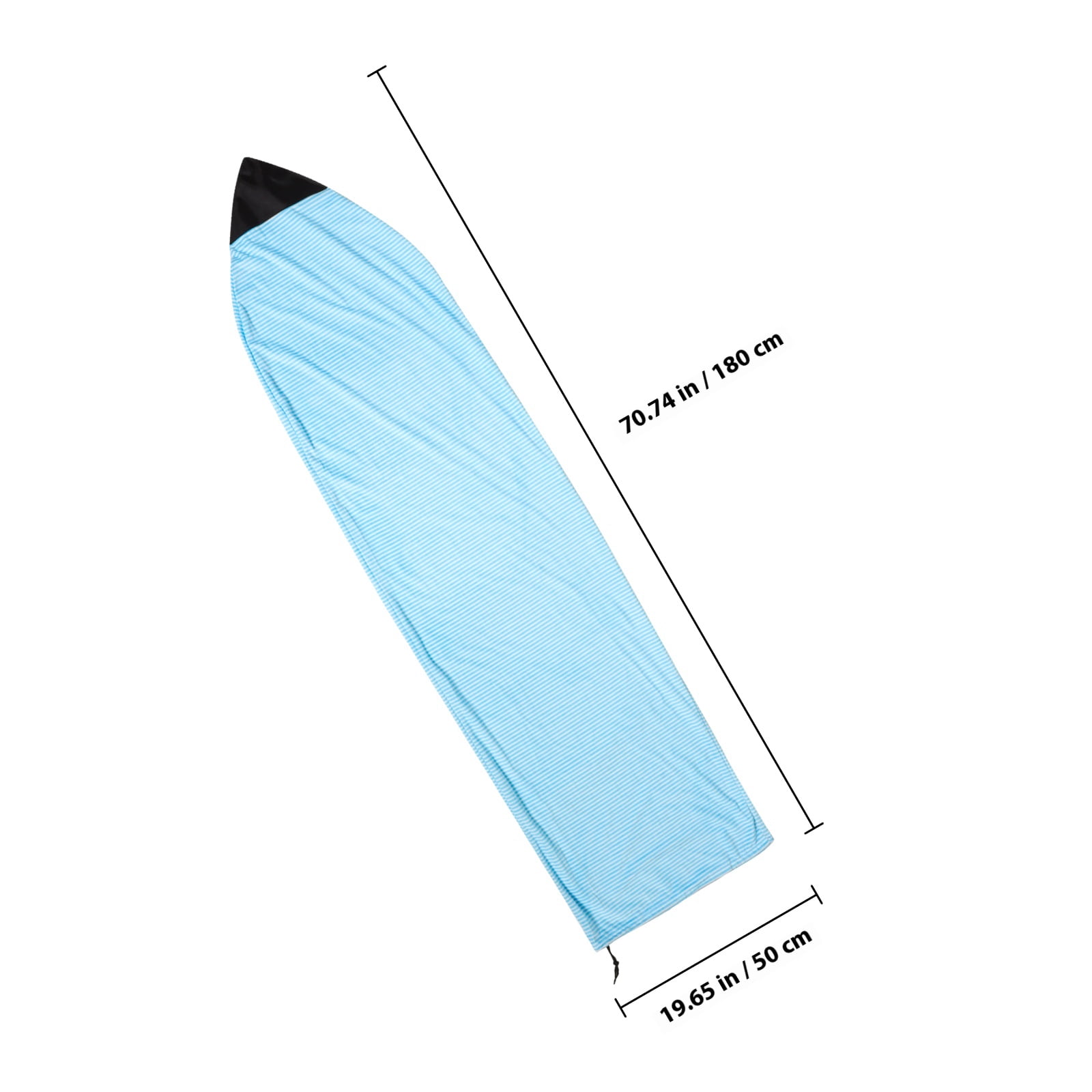 OUNONA Stretchable Surfboard with Padded Nose and Ray for Transportation