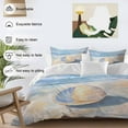thumbnail image 3 of Ocean Shells Bedding Duvet Cover Set King Size 4 Pieces Summer Beach Coastal Vintage Bedding Set with Zipper Closure, 1 Comforter Cover 92x106 Inches 1 Flat Sheet & 2 Pillow Cases, 3 of 7