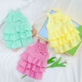 thumbnail image 4 of CSChome Pet Dress Dog Soft Comfortable Breathable Adorable Layered Hem Bowknot Daily Wear Puppy, 4 of 7