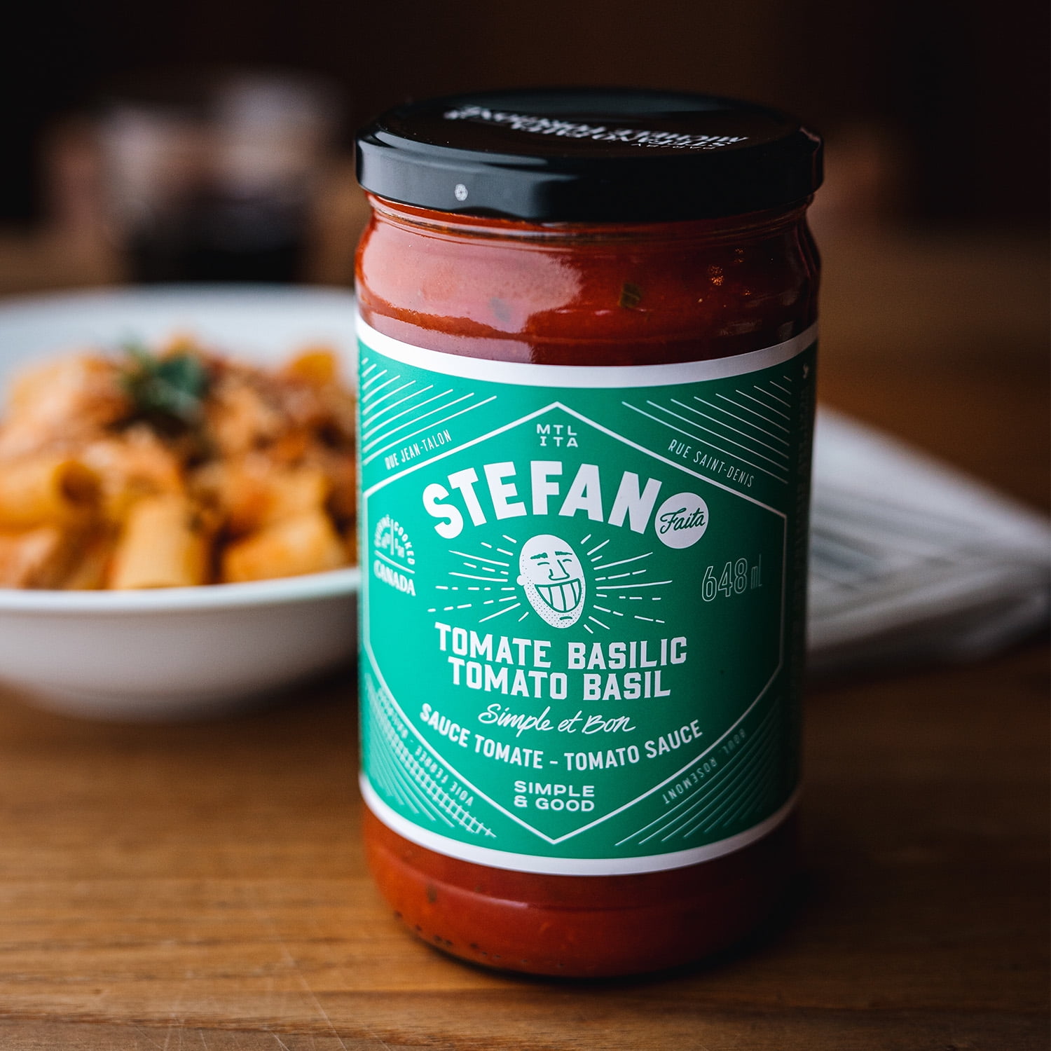 Stefano Faita Tomato Basil Pasta Sauce, 648 mL