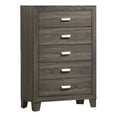 thumbnail image 4 of Rustic Wood Gray 6pc Bedroom Set in Full Size with Chest and 2 Nightstands, 4 of 4