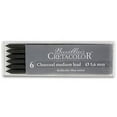 thumbnail image 2 of Cretacolor Leads - Charcoal, Medium, Box of 6, 2 of 3