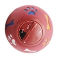 thumbnail image 4 of Dispensador de golosinas para perros, bola de alimentación lenta, ajustable, para masticar, juguete para cachorros y gatos, color rojo, M, 11 cm/4,3 pulgadas de diámetro, 4 of 12