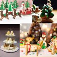 thumbnail image 2 of Juego de cortadores de galletas 3D de acero inoxidable para Navidad, moldes para galletas, 8 piezas, árbol de Navidad, Papá Noel, ciervo Sika, esquí. Ormromra 2033963-1, 2 of 9