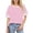 Pink, variant on GIPQJK Tshirts for Women Striped Short Sleeve Crew Neck Loose Tops Casual Trendy Basic Color Block Clothes,Royal Blue 2XL