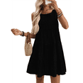 thumbnail image 2 of Vestidos de Verano para Mujer 2025, Sueltos, Informales, para Playa, Sin Mangas. Negro L, 2 of 10