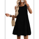 thumbnail image 2 of Vestidos de Verano para Mujer 2025, Sueltos, Informales, para Playa, Sin Mangas. Negro L, 2 of 10