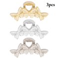 thumbnail image 2 of Cheveux Pinces Papillon - 3PCS Mode Mâchoire Pinces Pinces à Cheveux Attraper Barrettes, 2 of 10