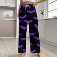 thumbnail image 2 of Spooky Halloween Print-2 Pajama Pants Loose Pajamas Female Breathable Home Trousers Leisure Sleeping Pants Large Size, 2 of 6