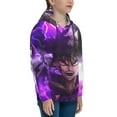 thumbnail image 3 of Black Clover Teen Boys Girls Hoodies Cartoon Graphic Hooded Sweatshirts Casual Pocket Pullover Coat for Kids, 3 of 8